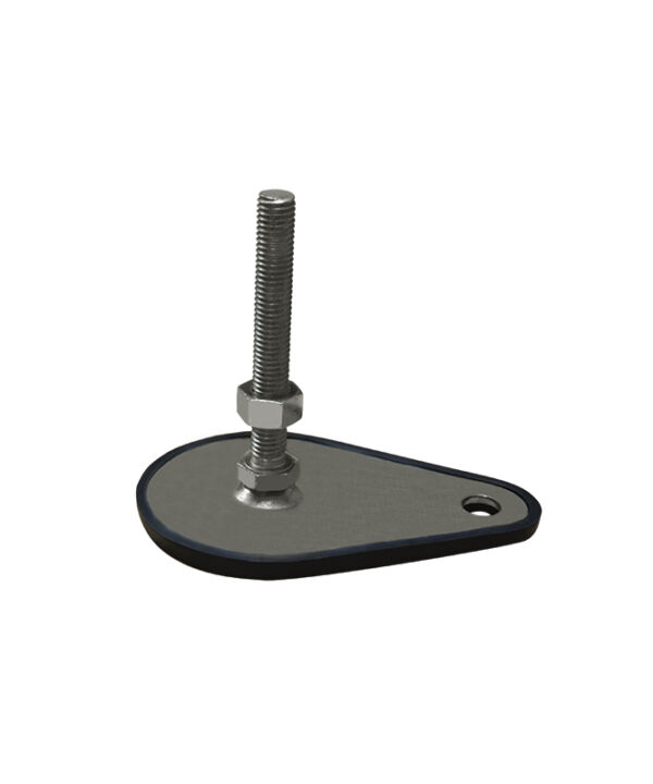 SAİYZBR - Sac Ayak İnox Yandan Zemin Bağlantılı Kauçuklu